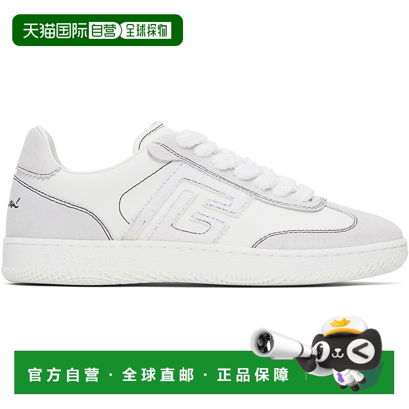 香港直邮潮奢 Balmain 巴尔曼 女士 白色 Swan 运动鞋 EN1VI735LC