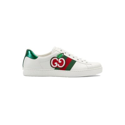 Gucci Ace系列GG苹果印花休闲运动鞋 611376DOPE0906