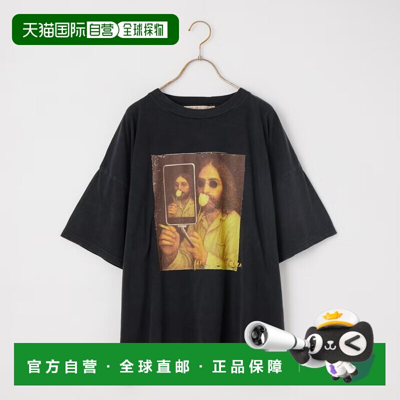 日本直邮REMI RELIEF 男士 全棉SP加工复古风大印花T恤 RN3038915