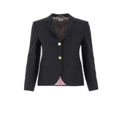 香港直邮THOM BROWNE 女士西服 FBC010V00626415 CO 蓝色外套西装