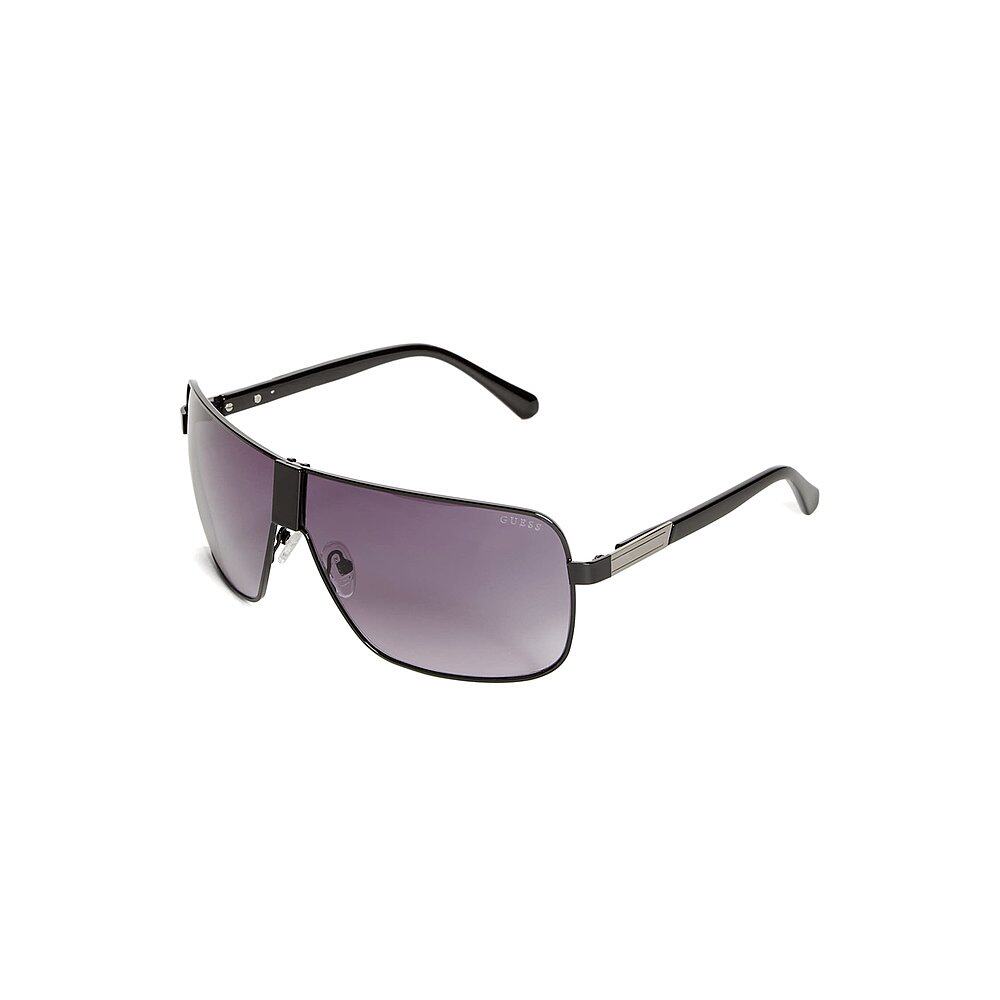 guess【美国奥莱】直发 金属防护罩太阳镜 - 银色