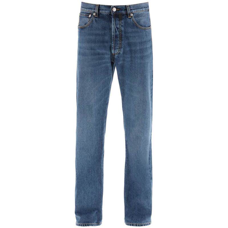 mcqueen 亚历山大&middot;麦昆 男士 直筒牛仔裤 726597QUY43