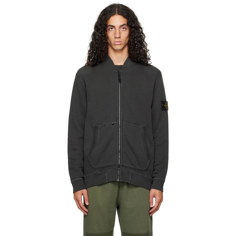 美国直邮STONE ISLAND男士外套直筒型立领飞行员夹克休闲男装上衣