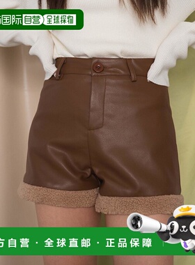 1h可退 日本直邮DISPARK 女士秋冬款PU仿皮毛短裤 DI24WN12L0010