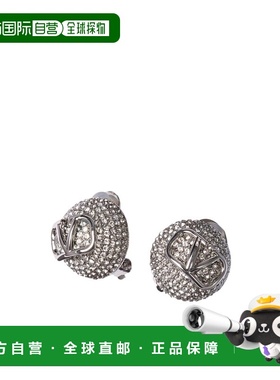 香港直邮VALENTINO 女士耳饰 5W0J0W65YCW68S CO 灰色 VLOGO 金属