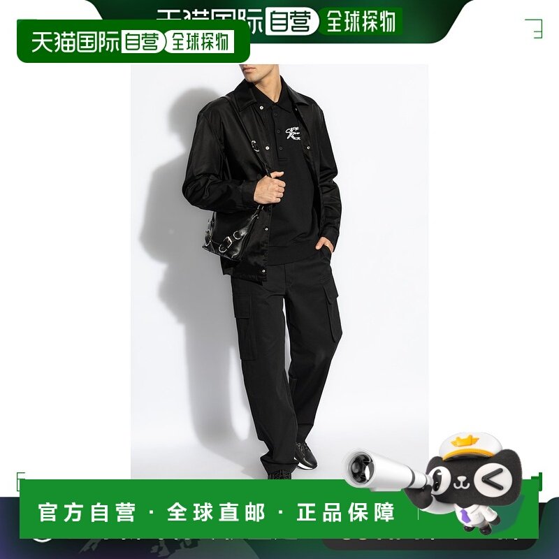 香港直邮GIVENCHY 男士夹克 BM01AX144C001 AW2024 黑色 刺绣外套