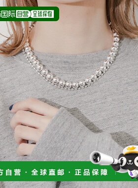 1h可退 日本直邮SMELLY 女士 大小双球金属项链 可叠戴设计 SMA62