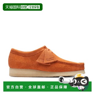 韩国直邮CLARKS 男士休闲皮鞋WALLABEE BURNT ORANGE 26173637 CL