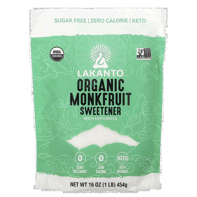 香港直发Lakanto罗汉果甜味剂含赤藓糖醇代糖袋装454g