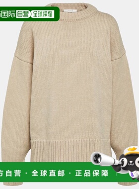 香港直邮The Row 女士 Ophelia 羊毛羊绒毛衣 beige米色 舒适时尚