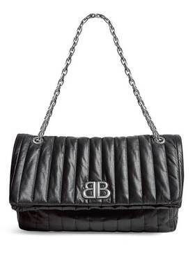 BALENCIAGA 女士斜挎包 7659452AASE1000 AW2024 黑色