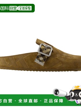 1h可退 香港直邮Burberry 巴宝莉 女士 Biscuit 绒面革便鞋 81133