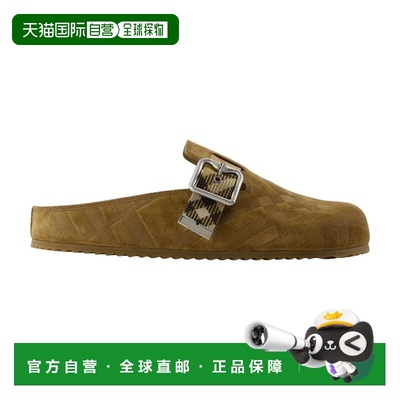 1h可退 香港直邮Burberry 巴宝莉 女士 Biscuit 绒面革便鞋 81133