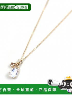 1h可退 日本直邮cui-cui 天然石 K10YG 黄金项链 皇家蓝月光石 78