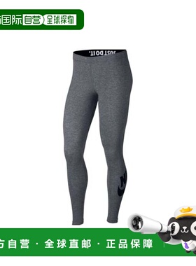 自营Women's Nike Sportswear Leg-A-See logo Grey/Black Leggin