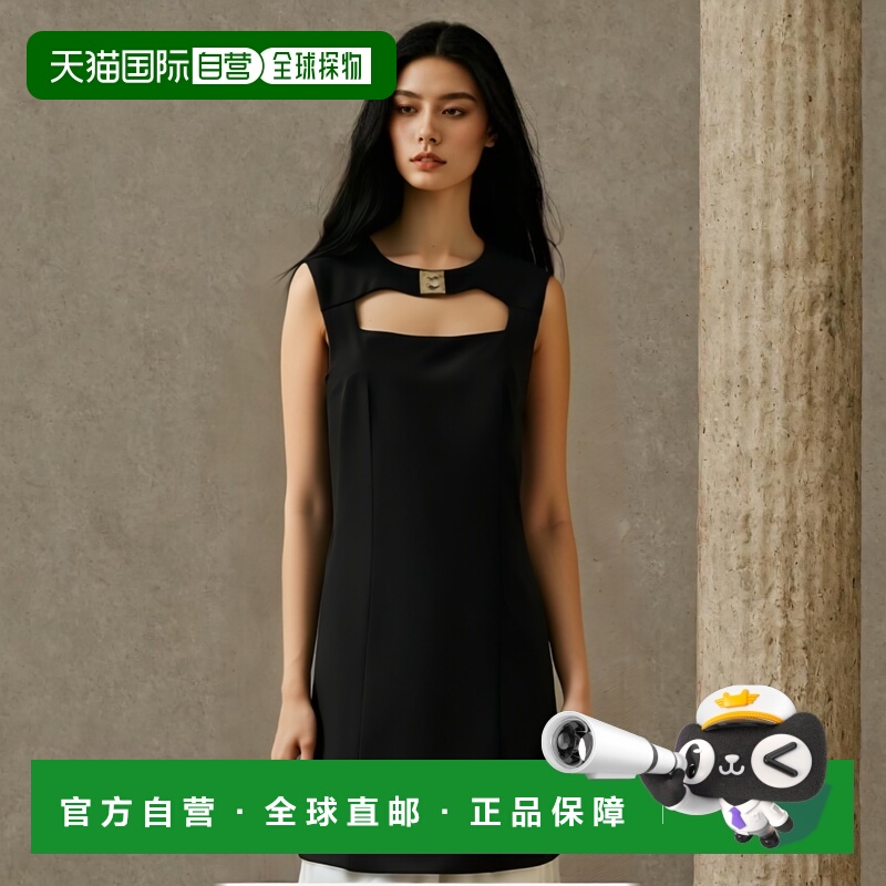 1h可退 香港直邮GIVENCHY 女士半身裙 BW21HF30RB001 黑色 ABITO