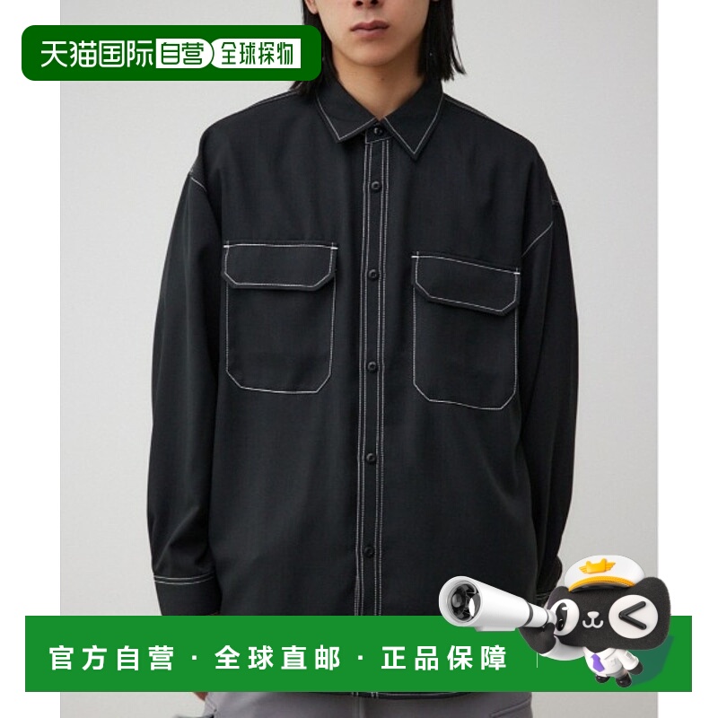 1h可退 日本直邮AZUL BY MOUSSY 男女同款外绣CPO衬衫 251HST3012