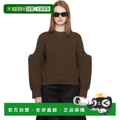 1h可退 香港直邮Sacai 女士 棕色 Sponge Sweat Pullover 套头衫
