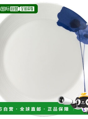 日潮跑腿NARUMI Spring Field 盘子（蓝色）17 厘米可用于微波炉