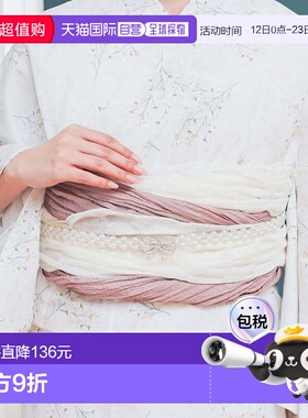 日本直邮Honeys 珍珠装饰橡胶腰带 女性通用款 [HN6029DW011157]