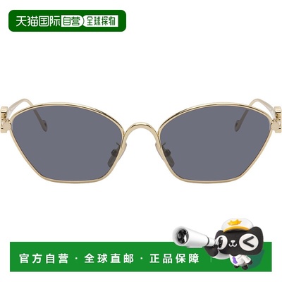 1h可退 香港直邮潮奢 LOEWE 罗意威 女士 金色 Anagram Hexagonal