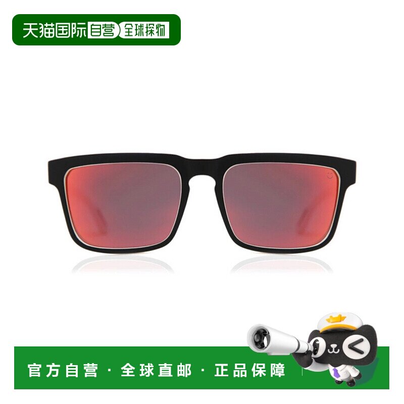 自营 spy间谍头盔Hd 673015209365方形太阳镜-黑红色 美国奥莱直