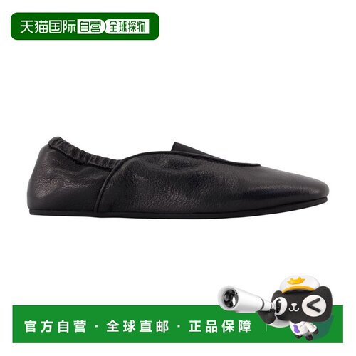 香港直邮Jacquemus 女士 LES 皮质黑色芭蕾舞鞋 FOW00227AC18G019