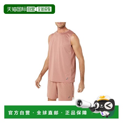 日本直邮Asics ACTIBREEZE Jacquard Sleeveless Top 印花圆领无