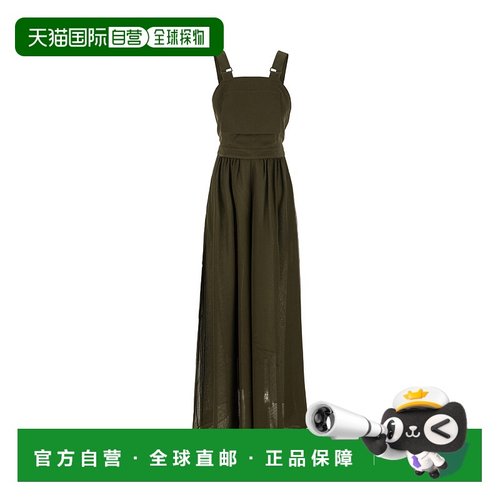 香港直邮MAX MARA 女士连衣裙 ARGENTA034 SS2024 棕色 Military