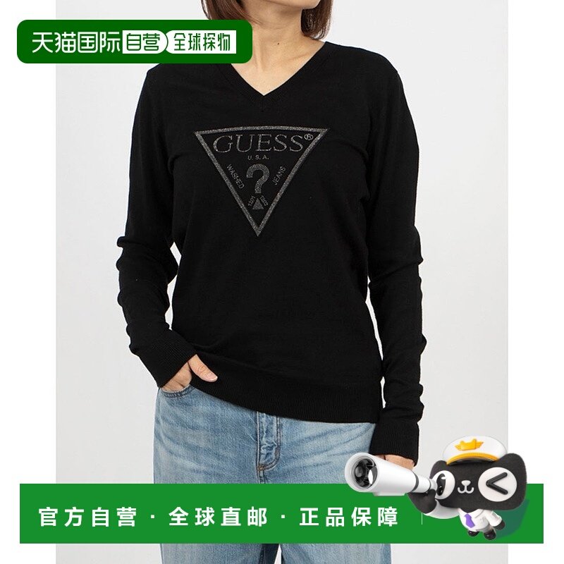 日本直邮Guess MIRIAM Triangle Logo Vn Ls 毛衣 [GU1432EW03215