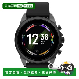 自营Fossil Men's Classic Black Dial Watch - black 美国奥莱直