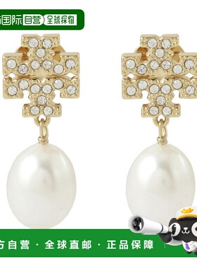 日本直邮Tory Burch Kira 密镶珍珠耳坠 60525-137Fit House 出品