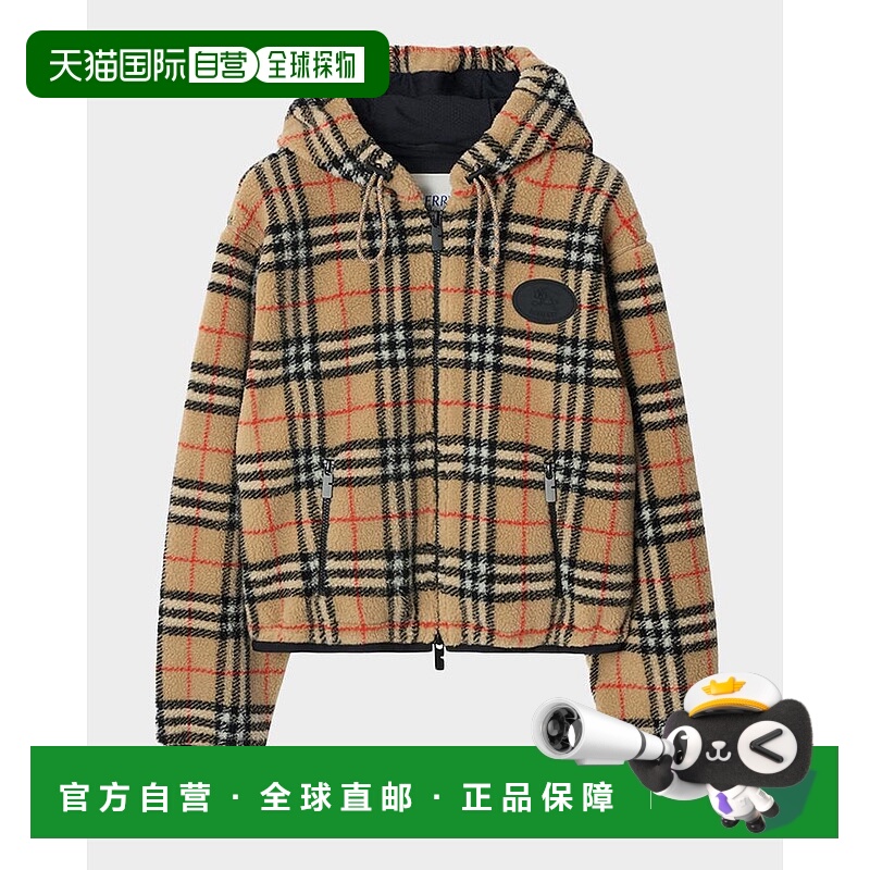 1h可退 【美国直邮】burberry 女士 大衣羊绒羊毛泰迪博柏利夹克