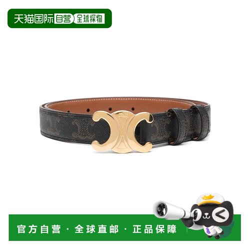 1h可退 香港直邮Celine 思琳 女士 搭扣腰带 45AK92ACO brown棕色