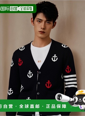 香港直邮THOM BROWNE 男士针织毛衣 MKC467AY3007415开衫