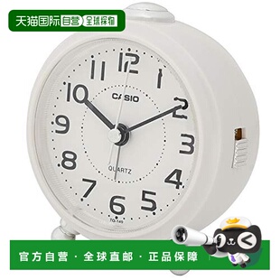 小号闹钟 白色 9×8.4cm 149 卡西欧 7JF 日本直邮