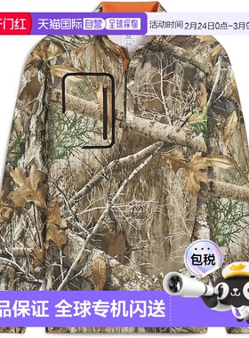 【日本直邮】彪马 高尔夫 Realtree 1/4拉链男款长袖 630786 深绿