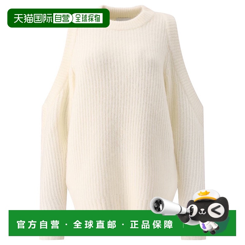 香港直邮GANNI 女士T恤 K1925135 AW2023 浅棕色 JERSEY WITH LOG