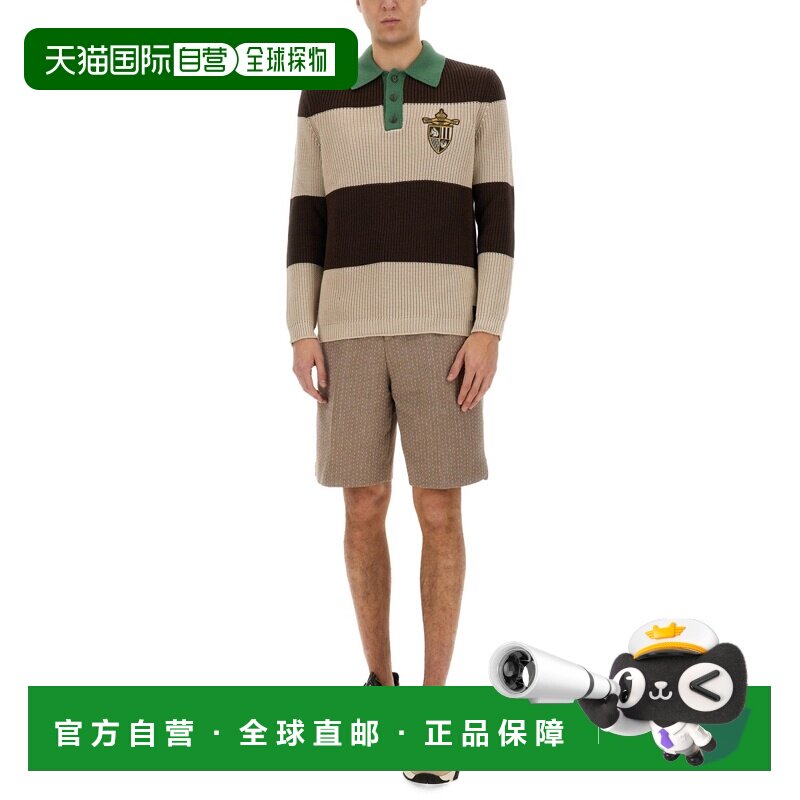 香港直邮FENDI 男士针织衫 FZC358AU7SF1RWU CO 白色 Cotton knit