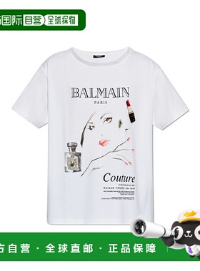 香港直邮BALMAIN 女士T恤 EF0EG129GE86GRR SS2025 白色