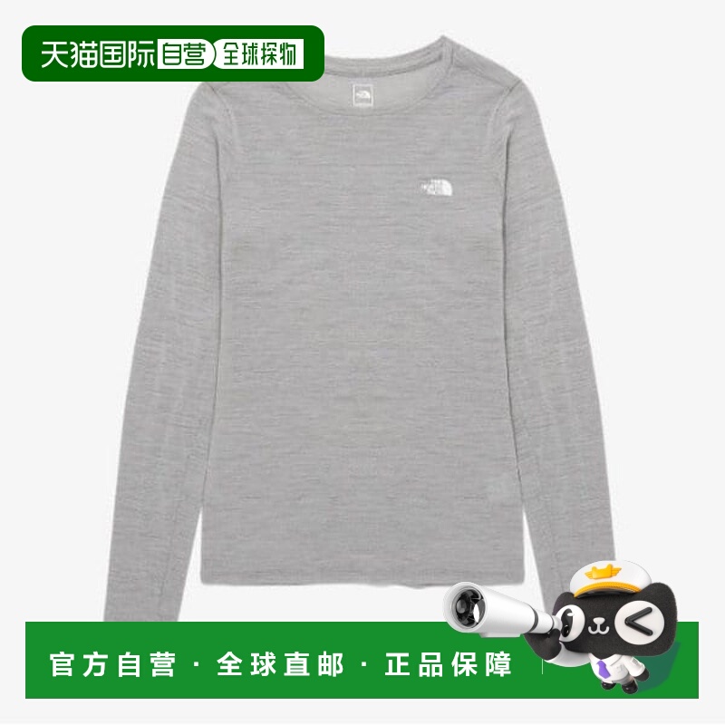 韩国直邮THE NORTH FACE 长袖 Tee DQC NT7TP90F 女士美丽诺羊毛