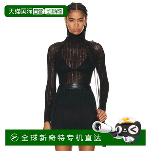 AA9S02324M815针织翻领羊毛 香港直邮潮奢 Alaia 女士 高领上衣