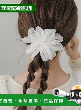 1h可退 日本直邮SMELLY 女士珍珠花卉蕾丝发夹 SMA42RF030发饰