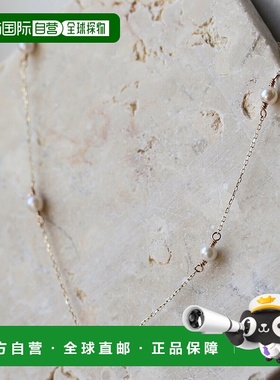 1h可退 日本直邮cui-cui Akoya珍珠 站饰项链 K10YG 783275