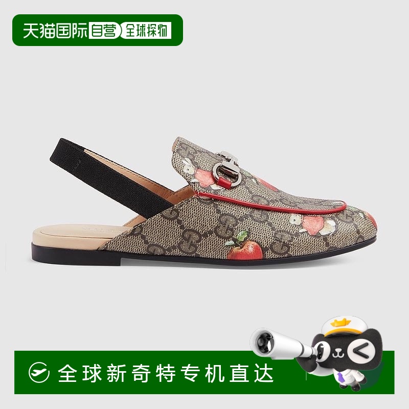 欧洲直邮Gucci古驰女孩米色和乌木色经典老花帆布Peter Rabbit™ x