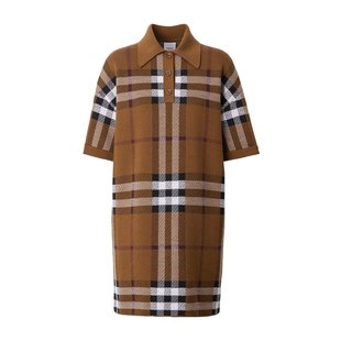 80632171 连衣裙 Burberry 格纹Polo衫