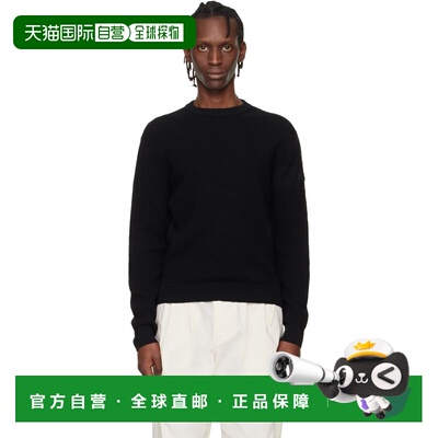 1h可退 香港直邮Moncler 盟可睐 男士 黑色 Matt Crewneck 毛衣 L