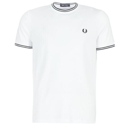 Fred Perry 男士 TWIN TIPPED T-SHIRT 短袖T恤 白色