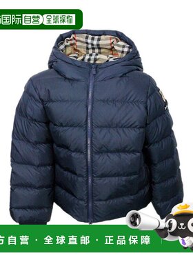 香港直邮BURBERRY 男童羽绒服 8109444 AW2025 蓝色 Down Jacket