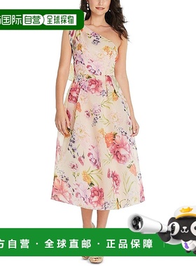自营alfred sung女式花卉印花涤纶中长连衣裙 - 佩内洛普印花 美